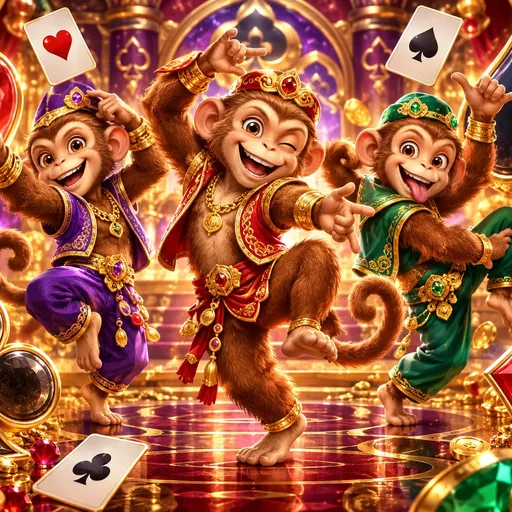 3 Dancing Monkeys slot cover artwork